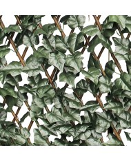 SIEPE SINTETICA Traliccio estensibile in legno con foglie "salisbury" 2x1mT