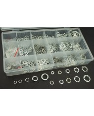 ASSORTIMENTO KIT RONDELLE 720 PEZZI IN ACCIAIO ASSORTIMENTO DI VARIE DIMENSIONI