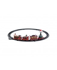 Locomotiva trenino treno su binario circolare North Pole Railway 74223 LEMAX