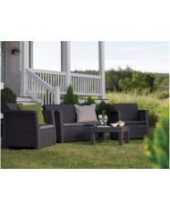 Set da giardino KETER VEGAS salotto con 2 poltrone e divano + tavolino