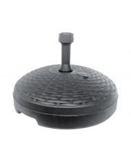 Base ombrellone in resina effetto rattan Grigio scuro 22lt 45cm