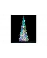 Albero luminoso multicolor LEMAX 94510 VILLAGGIO DI NATALE Crystal lighted tree, 4 color changeablr & color Transformation