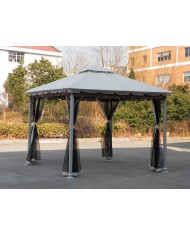 GAZEBO IN ACCIAIO "GOTIC" ESAGONALE Diametro 3,50 MT