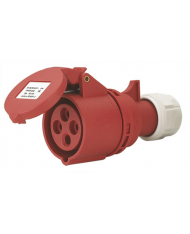 PRESA MOBILE INDUSTRIALE 3p+t  16A  IP44 ROSSA MAURER