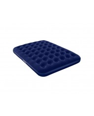 67002 MATERASSINO letto MATRIMONIALE Airbed blu floccato plus 191x137xh22cm GONFIABILE