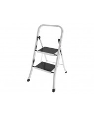 Sgabello compact in alluminio 2 gradini - ANTISCIVOLO