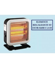 NIKLAS STUFA ELETTRICA AL QUARZO DOUBLE FACE 1600 WATT RISCALDA ENTRAMBI I LATI