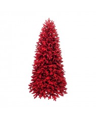 ALBERO DI NATALE 210cm Scarlett Kennedy Xone INNEVATO ROSSO CON NEVE SUPER FOLTO NATALIZIO