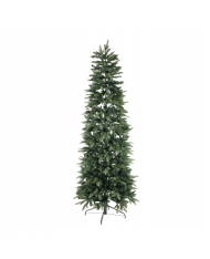 SLIM - ALBERO DI NATALE 210cm - mod. RUSSEL VERDE - Effetto Realistico - rami PE+PVC