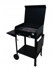 Barbecue a gas 5,5kw 2 fuochi Made in Italy mod Zeus by MILEE CON PIETRA LAVICA - BBQ ARTIGIANALE