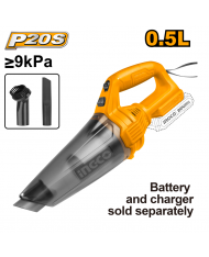 ASPIRAPOLVERE PORTATILE A BATTERIA 20V - NUDA - CVLI201261 - INGCO