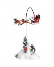 LEMAX-BABBO NATALE SU SLITTA VOLANTE - NATALE PRESEPE NATALIZIO 54353