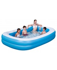 PISCINA RETTANGOLARE DUE TUBI  GONFIABILE 262X175X51 H cm 