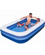 PISCINA RETTANGOLARE TRE TUBI  GONFIABILE 305X183X56H CM.- 54009