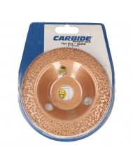 Disco abrasivo in Carburo di Tungsteno CARBIDE D.115 mm - grana 36 - stondato