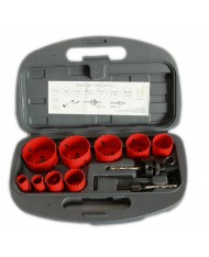 SET FRESE 13PZ BI-METAL HSS - 19/64mm - METALLO O LEGNO FRESA TAZZA 