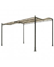 531857 - Pergola patio gazebo in acciaio appoggio a parete 300x250cm