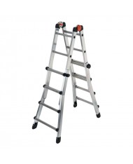 SCALA TELESCOPICA 4+5  PEPPINA - IN ALLUMINIO 8+9 - max 520 cm - Made in Italy GIERRE