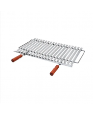 Griglia barbecue scola grasso cm 51x42 - in acciaio cromato alimentare - Modello Eos -