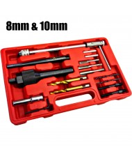 KIT ESTRAZIONE SEPARATORE CANDELETTE ROTTE SPEZZATE CANDELE SMONTAGGIO AUTO 16PZ