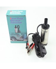 MICRO POMPA ø51mm 12v TRAVASO OLIO GASOLIO ACQUA AUTO DIESEL ELETTRICA