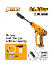 IDROPULITRICE A BATTERIA 24,8BAR 20V NUDA - INGCO CPWLI2036