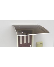 PENSILINA VETRO POLICARBONATO 200X100cm vetro oscurato fumè - TETTOIA da esterno