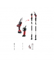 AIMA ITALY - ASTA DI PROLUNGA TELESCOPICA PER SEGHETTO KUGAR E FORBICE LX35 - 130-190cm
