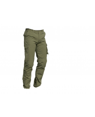TG XL - PANTALONE DA LAVORO IN CANVAS 100%  multitasche TECNICO DA LAVORO VERDE MILITARE 