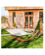 AMACA CON SUPPORTO IN LEGNO DI LARICE AD ARCO - - 320x120x120cm