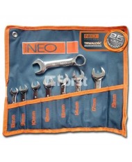 SET CHIAVI NANE COMBINATE - 8pz - 8-19mm - PROFESSIONALI NEO TOOLS