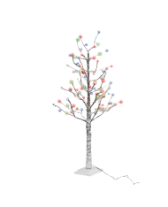 Albero di natale innevato 152 LED MULTICOLOR 120cm REALISTICO NATALIZIO