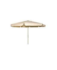 531347 Ombrellone in alluminio tondo 350cm copertura beige arredo giardino esterno