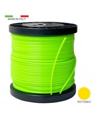 BOBINA FILO DECESPUGLIATORE TIPO TONDO DA 4MM 130MT - 2KG  PROFESSIONALE NYLON MADE IN ITALY