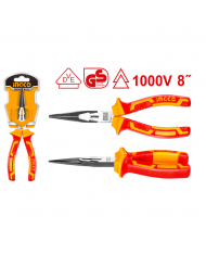 PINZA UNIVERSALE ISOLATA 1000V BECCO A PUNTA - 200MM -  INGCO HILNP28208