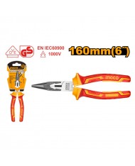 PINZA UNIVERSALE ISOLATA 1000V BECCO A PUNTA - 160MM -  INGCO HILNP28168