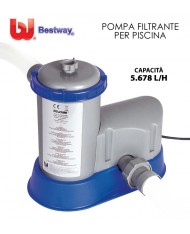 POMPA  FILTRANTE PER PISCINA FILTRO -- 5678 lt/H-- BESTWAY - filtraggio 58389