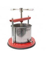 TORCHIO TORCHIETTO IN ACCIAIO  INOX GRANDE 32X34X47 CM 5,5lt ROSSO