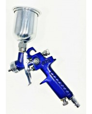 MINI AEROGRAFO HVLP  CON SERBATOIO SUPERIORE - in acciaio - 120cc- Ugello 0.8mm