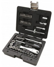Beta Utensili 903E/C42 Serie 42 Chiavi bussola cricchetto inserti 1/4" 