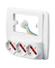 Multipresa da parete 3 prese emilia schuko rs94130 elettricità