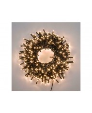 Catena luminosa 500 led bianco CALDO Interno/Esterno 27,5mt LUCI ALBERO NATALE