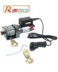 Verricello Argano Paranco elettrico 12V 2500 lbs con telecomando Ribitech - PE12