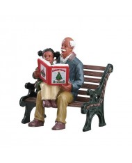 LEMAX- SOGGETTO NONNO E NIPOTE SU PANCHINA - NATALE NATALIZIO 72505