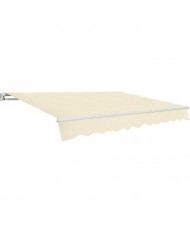 TENDA DA SOLE PER BALCONE ECRU' 2,95X2 MT - con bracci - struttura in alluminio 