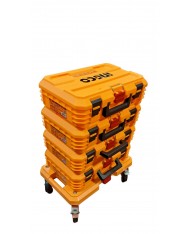 SET 4 Cassette Portautensili Impilabili 48cm + Carrello - PORTATTREZZI - PBXS INGCO