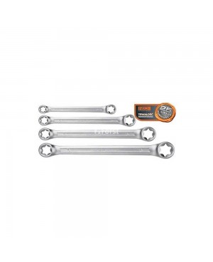 SET 4pz CHIAVI TORX FEMMINA FTX DOPPIA DIRITTA - E6/E24 - NEO TOOLS