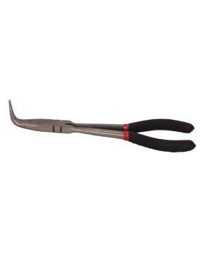 PINZA EXTRA LUNGA 28cm PER MECCANICI - BECCO CURVO 90°