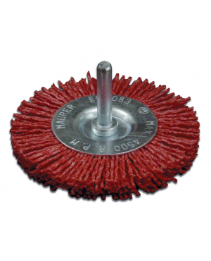 SPAZZOLA A DISCO ABRASIVA CON FILI NYLON 75MM 